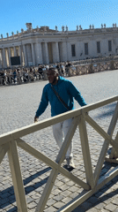 Casual visitor observed at Vatican's St. Peter's Square