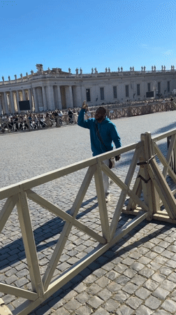 Casual visitor observed at Vatican's St. Peter's Square