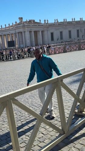 Casual visitor observed at Vatican's St. Peter's Square