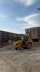 Construction equipment spotted at Sofia building site