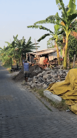 Everyday village life in Kalisampurno, from fields to street corners