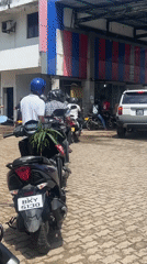 Vehicles queue for fuel at Ahangama gas station