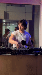 Behind the decks in Belgrade on a summer night