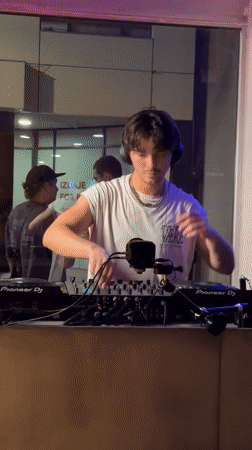 Behind the decks in Belgrade on a summer night