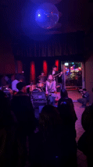 Early morning live band performance documented in Buenos Aires