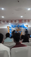 School ceremony with performances underway in Khaniara, India