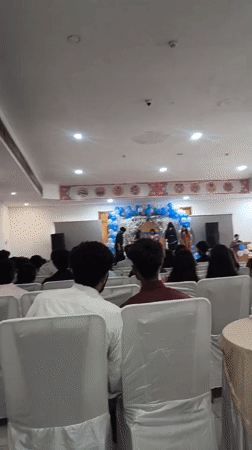 School ceremony with performances underway in Khaniara, India