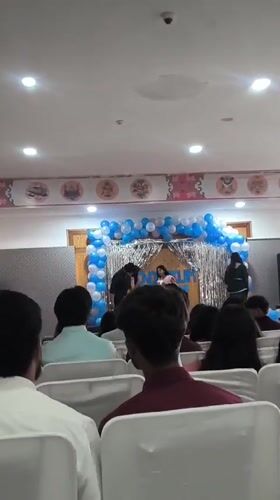School ceremony with performances underway in Khaniara, India