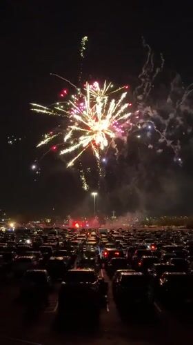 Fourth of July fireworks draw a packed drive-in crowd in El Paso