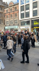 Housing protest held outside PSG store in central London