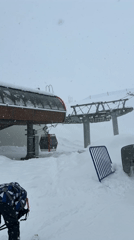 Heavy Snow Falls at Gudauri Ski Resort in Georgia