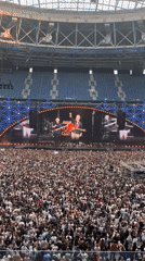 Massive outdoor concert fills Saint Petersburg stadium