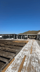 Resort renovation underway in Дрокино, Russia