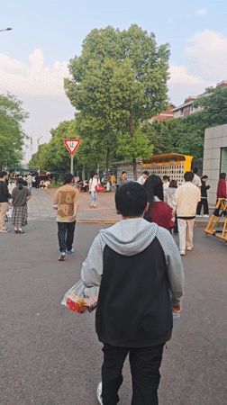 Street food market bustling in Shapingba District, China