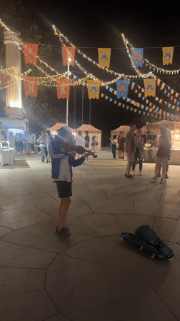 Varna promenade buzzing on a summer night