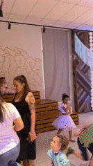 Children celebrate birthday party with games in Vologda