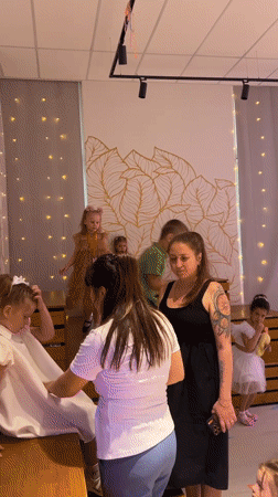 Children celebrate birthday party with games in Vologda