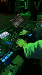 Moscow outdoor dining event features DJ performance, candlelit dinner