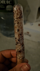 Test tubes with layered materials observed in Trier