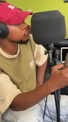 Home music production session recorded in Abuja studio