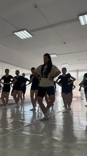 Dance studio rehearsal in Votkinsk, Russia