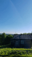 Woman documents morning routine in rural Russian village