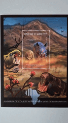 Wildlife stamps featuring rhinos, giraffes documented in Pleven