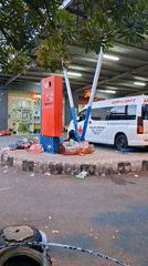 Banda Aceh hospital emergency entrances busy with ambulances and patients
