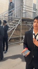 Formal event with interviews observed at Paris Palais de Tokyo