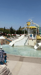 Aktau resort facilities operate normally on sunny Saturday morning