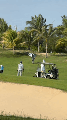 Morning golf round at a lush Phú Thủy course