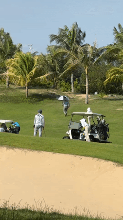 Morning golf round at a lush Phú Thủy course
