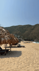 Morning beach footage captured at Quy Nhon coastal resort