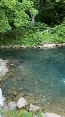 Turquoise pools and rocky streams near Kazan