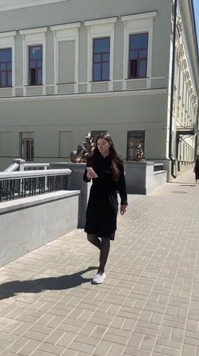Morning street life observed across central Kazan, Russia