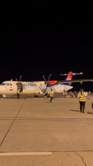 Serbian plane lands at Podgorica Airport with passengers