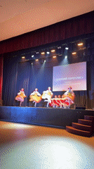 Traditional Russian folk dance performances staged in Rusanovo