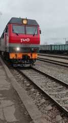 Russian train operations documented amid urban railway infrastructure