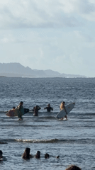 Morning beach activities observed at General Luna, Philippines