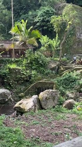 Temples, rice fields, and ceremonial streets in Tampaksiring