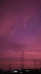 Colorful dusk sky captured on video in Gura Top