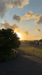 Soccer match played at sunset in Kuta Selatan