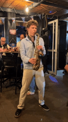 Saxophone performance highlights evening celebration in Saint-Priest-en-Jarez