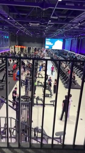 Fitness activity documented at modern gym in Murino, Russia