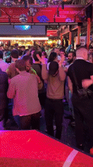Moscow nightclub scene documented during late evening hours