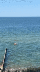 Sunny afternoon along Pionersky's Baltic coast and walkways