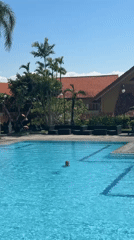 Morning scenes from Indonesian resort complex in Kuta Selatan