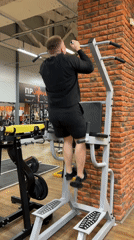 Couple poses for photo at gym in Chaikovsky