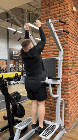 Couple poses for photo at gym in Chaikovsky