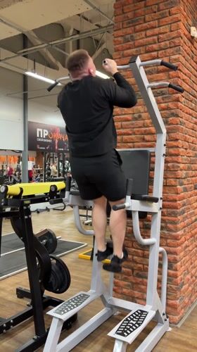 Couple poses for photo at gym in Chaikovsky